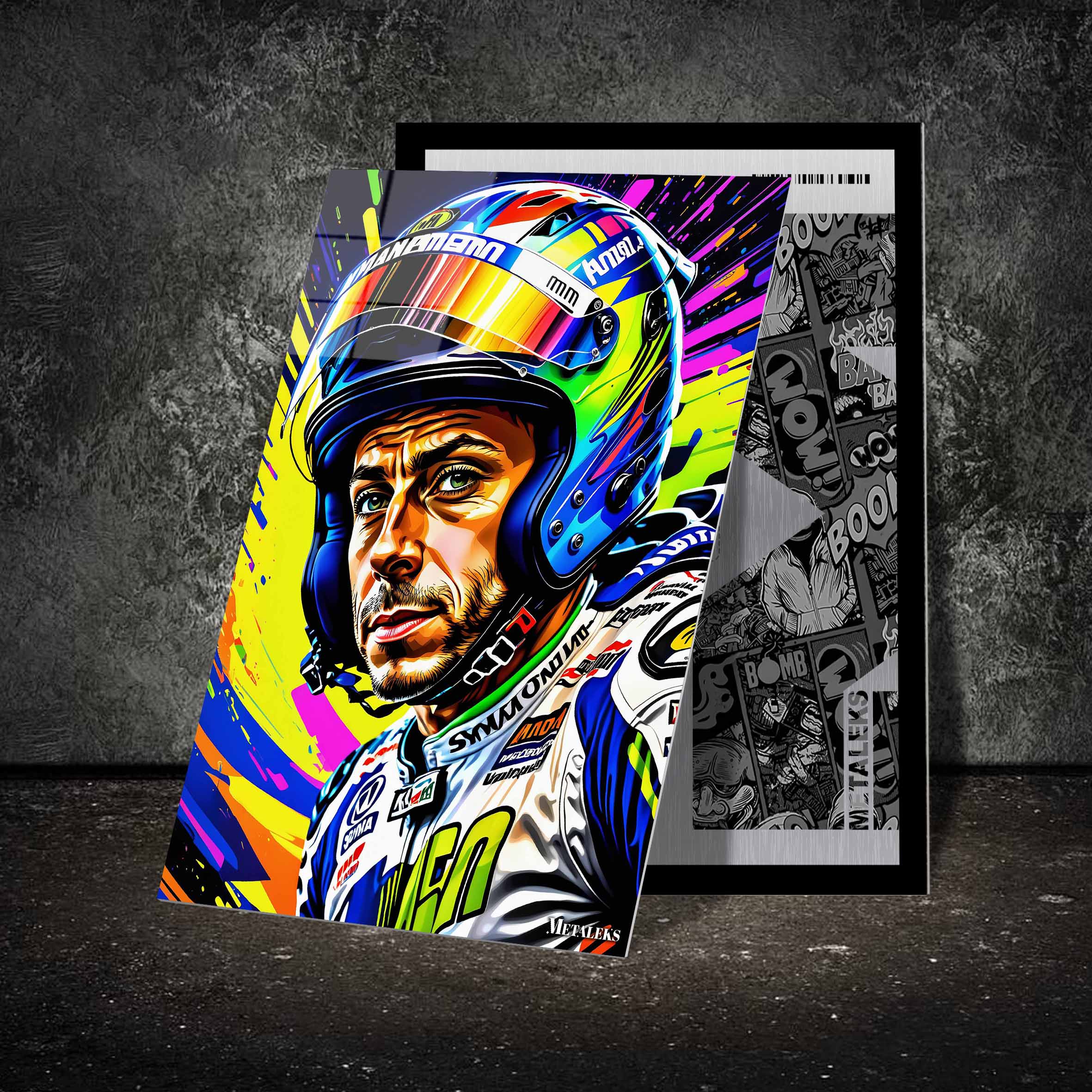 Valentino Rossi Pop Art-designed by @Owl design