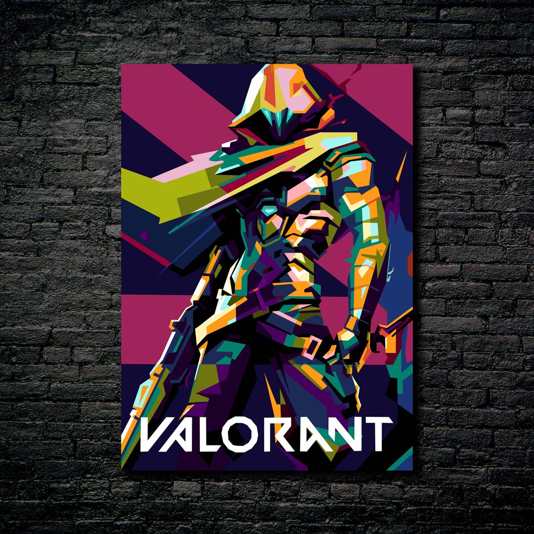 Valorant in wpap pop art