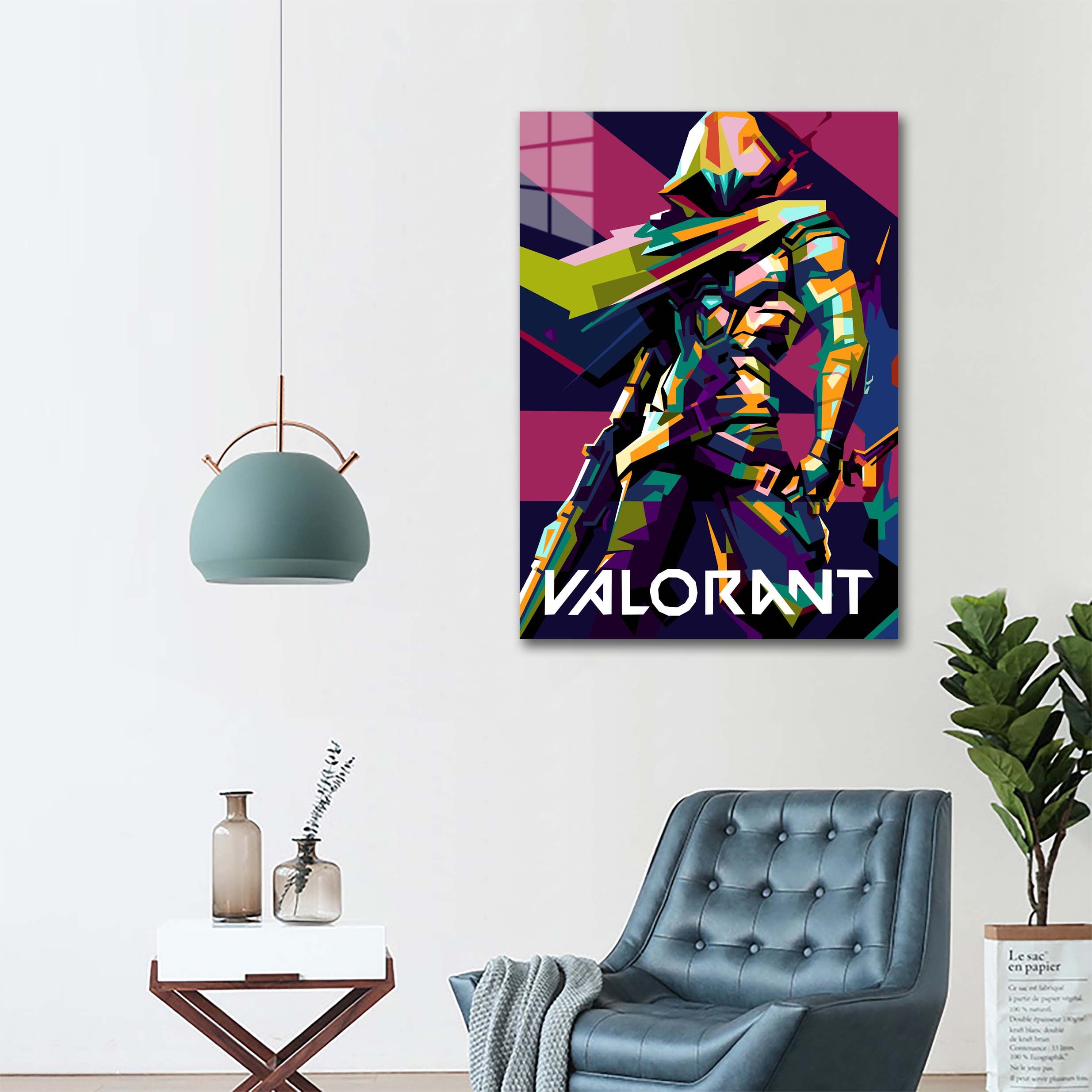 Valorant in wpap pop art