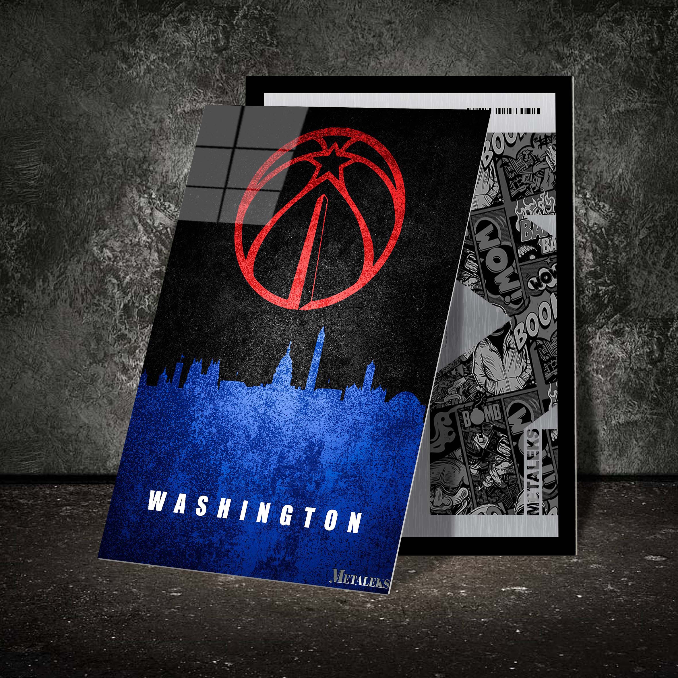 Washington Wizards Washington DC State Map