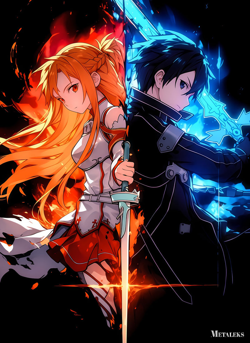 Yuuki Asuna and Kirito  Sword Art Online