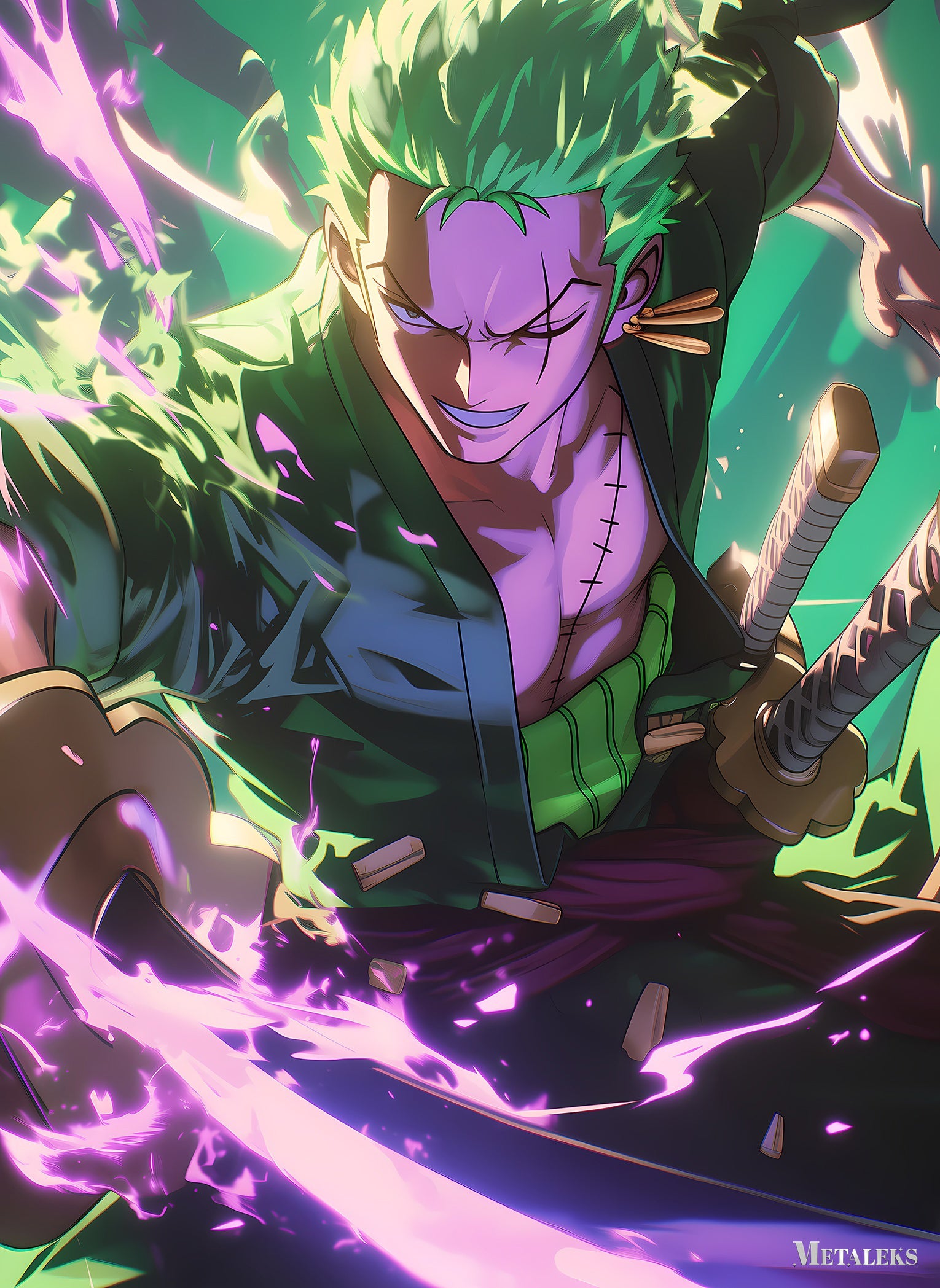Zoro in Action One Piece