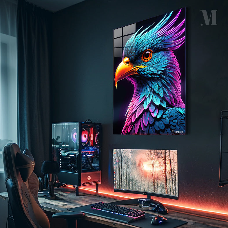 a half face bird