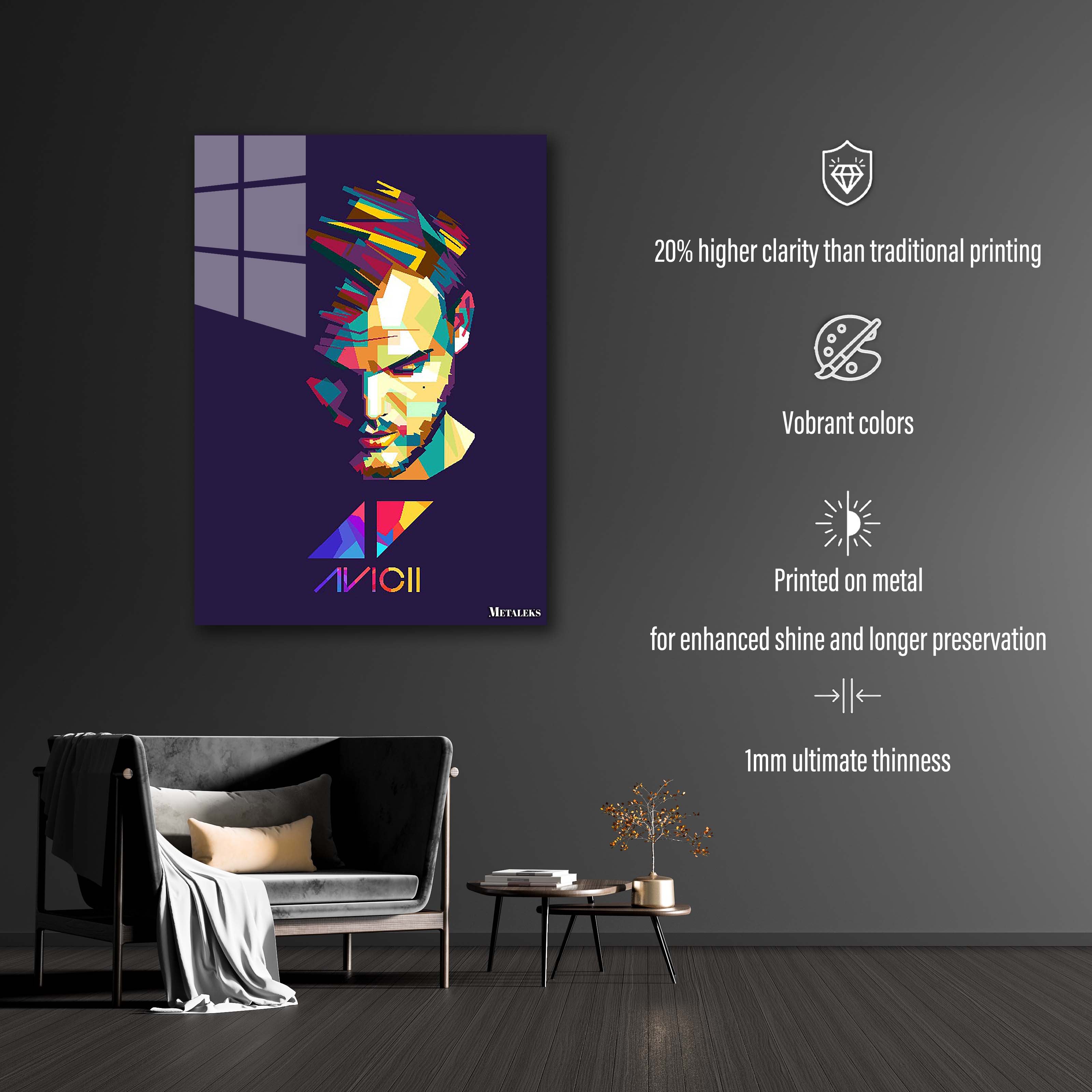 avicii pop art style WPAP