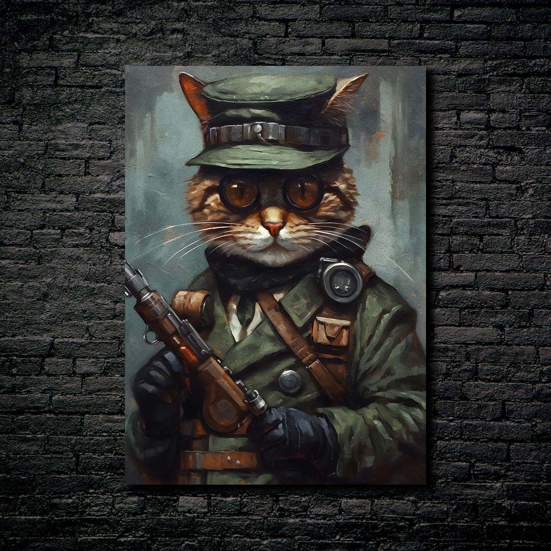 cat in police costum