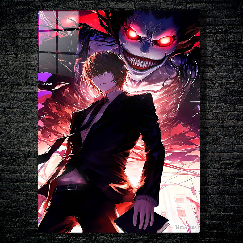 death note light and ryuk