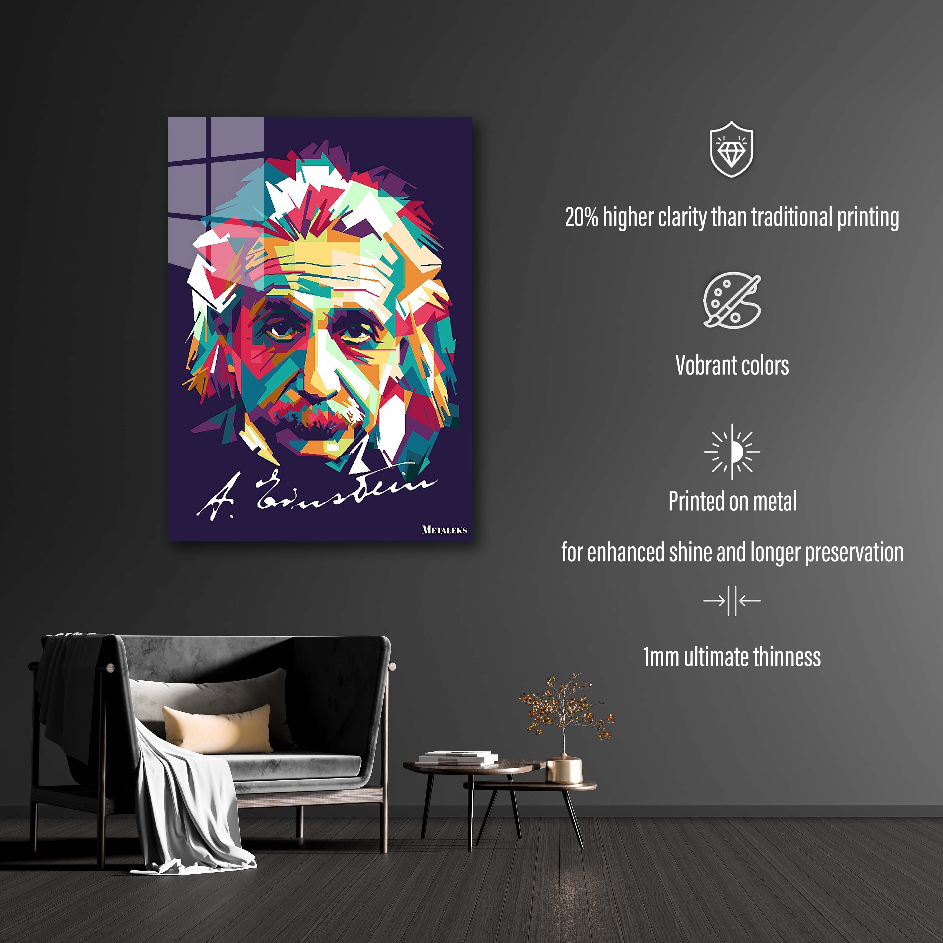 einstein pop art WPAP