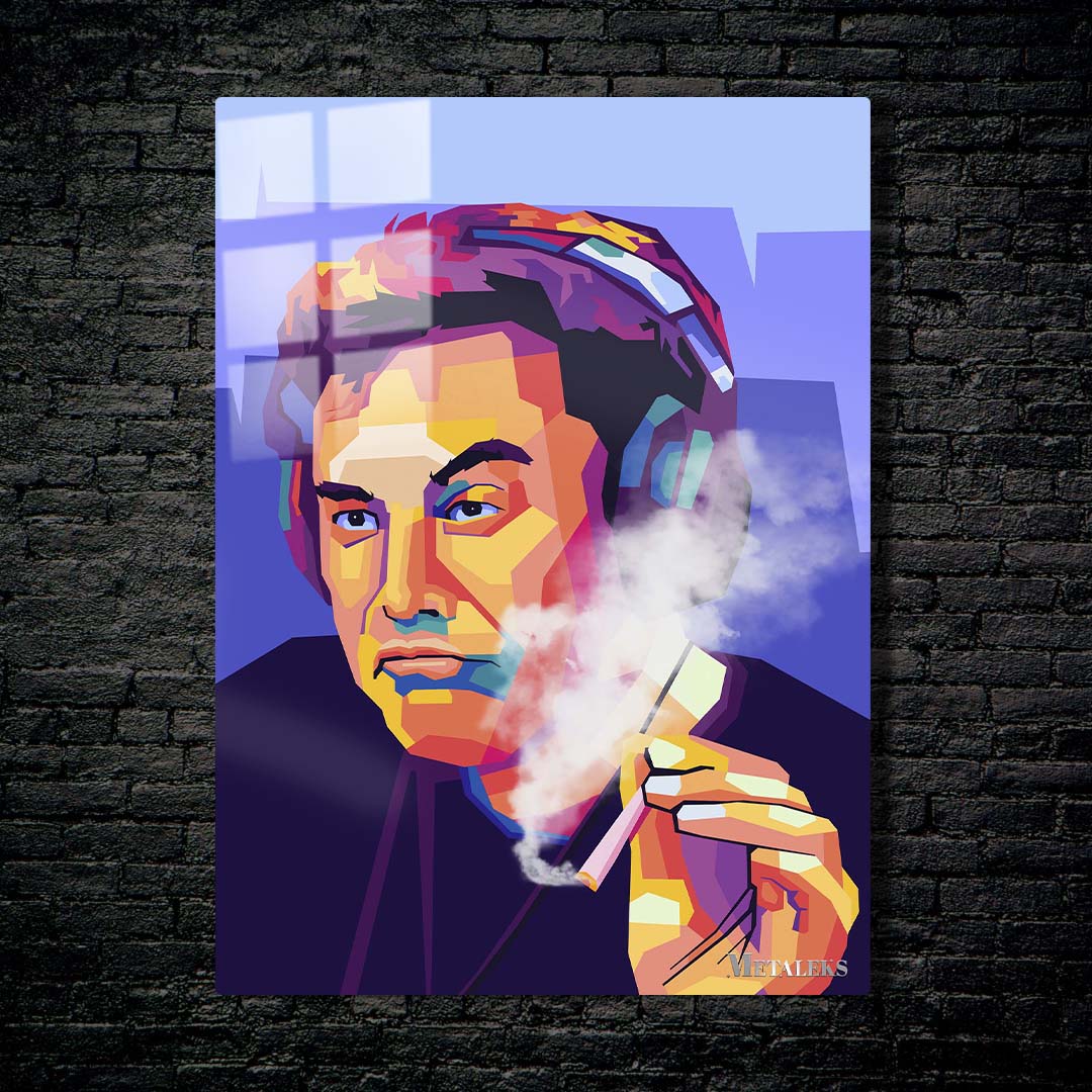 elon musk wpap pop art