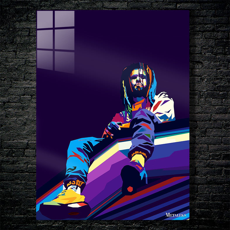j cole rapper wpap art
