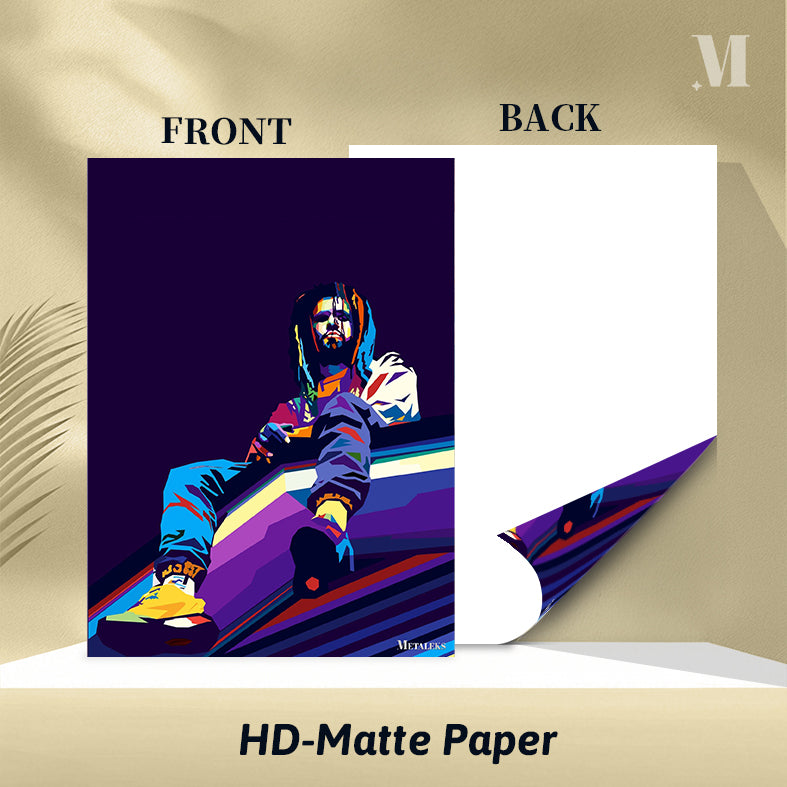 j cole rapper wpap art