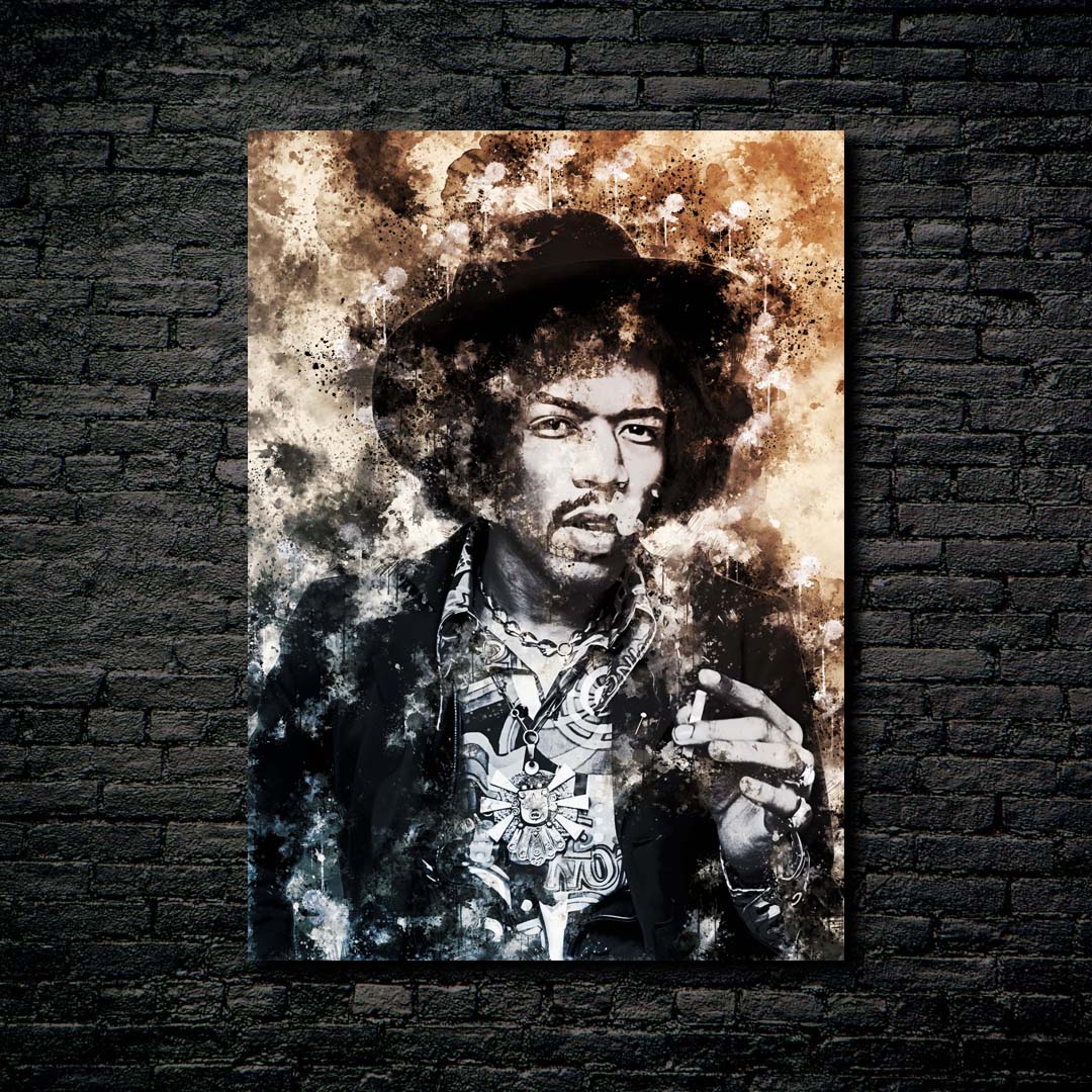 jimi hendrix paint art