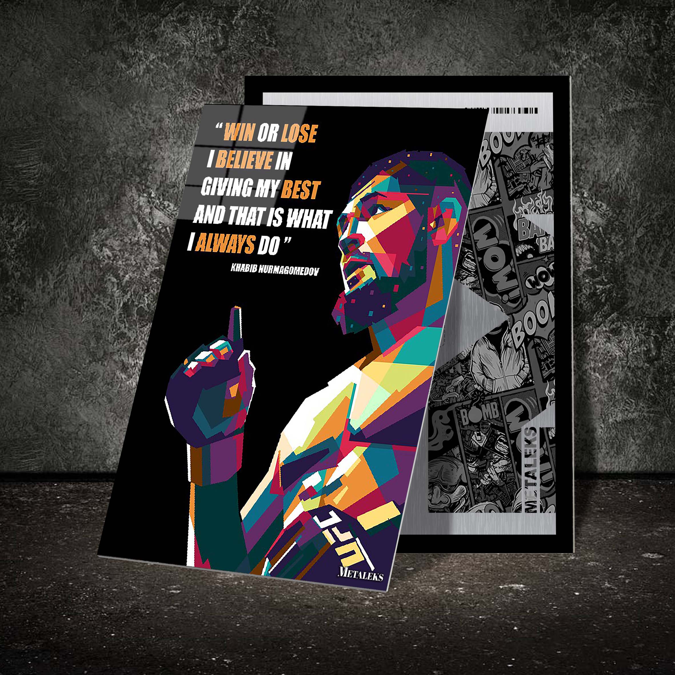 khabib nurmagomedov quote POP ART STYLE