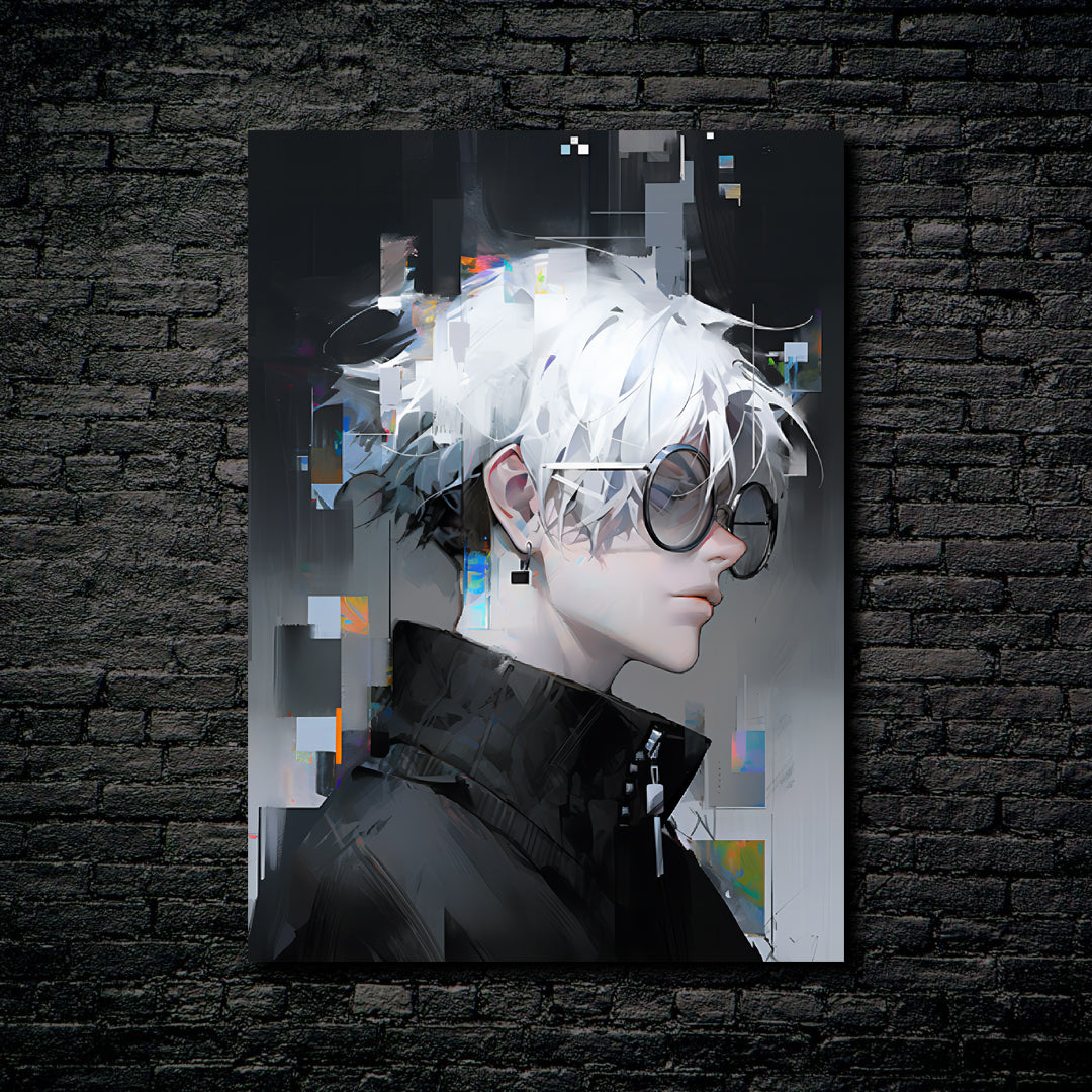 white-haired boy