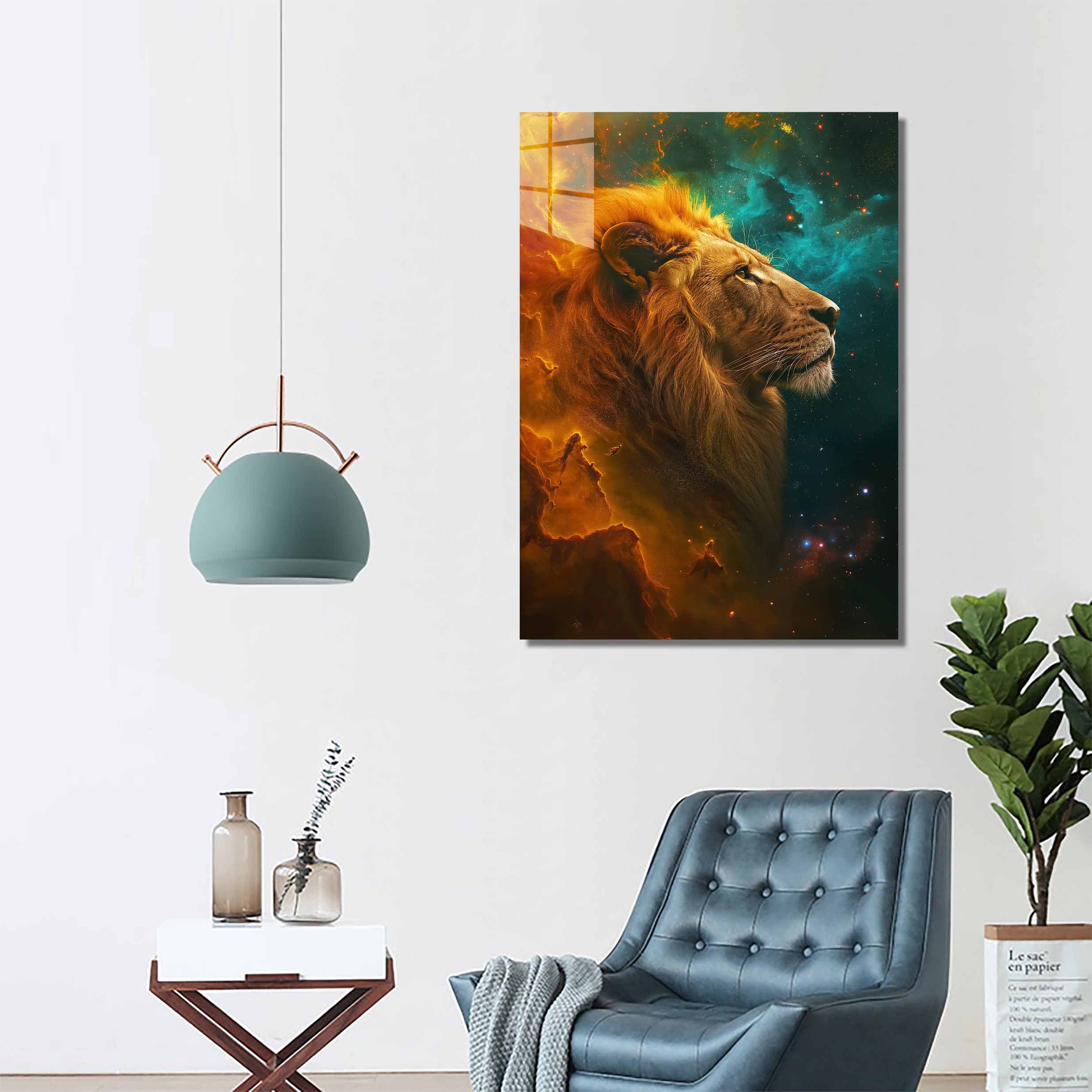 Cosmic Nebula Lion