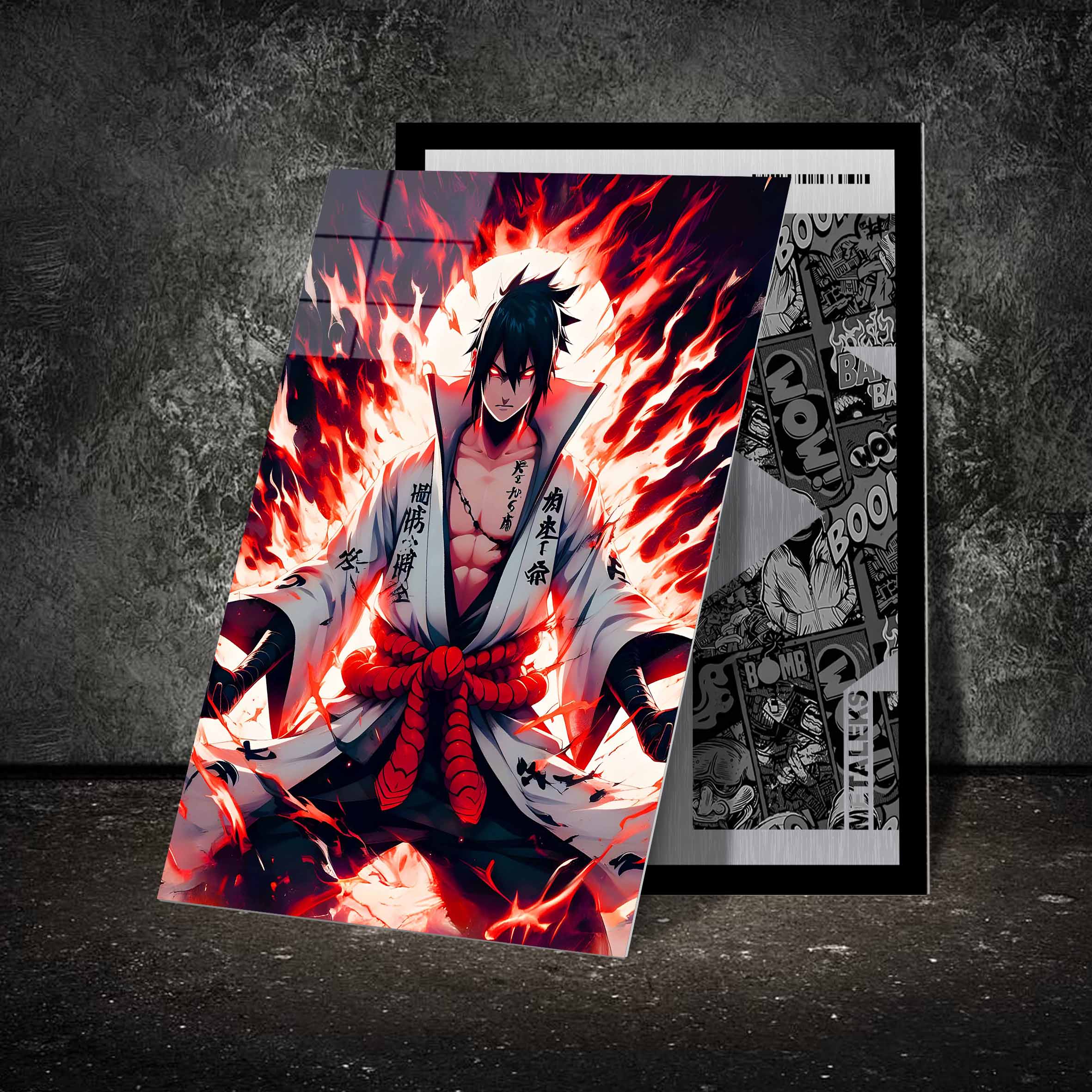 Uciha Sasuke Black Fire